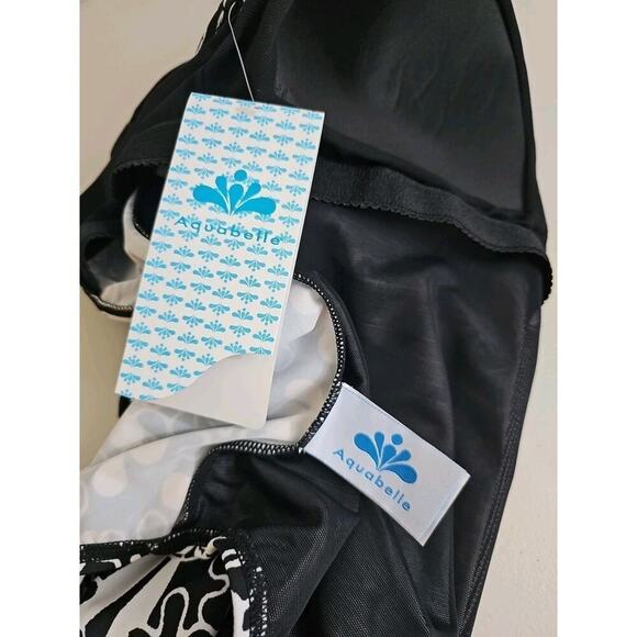 Aquabelle ~Woman Size 16~ White/Black One Piece Swimsuit NWT. - Picture 2 of 10